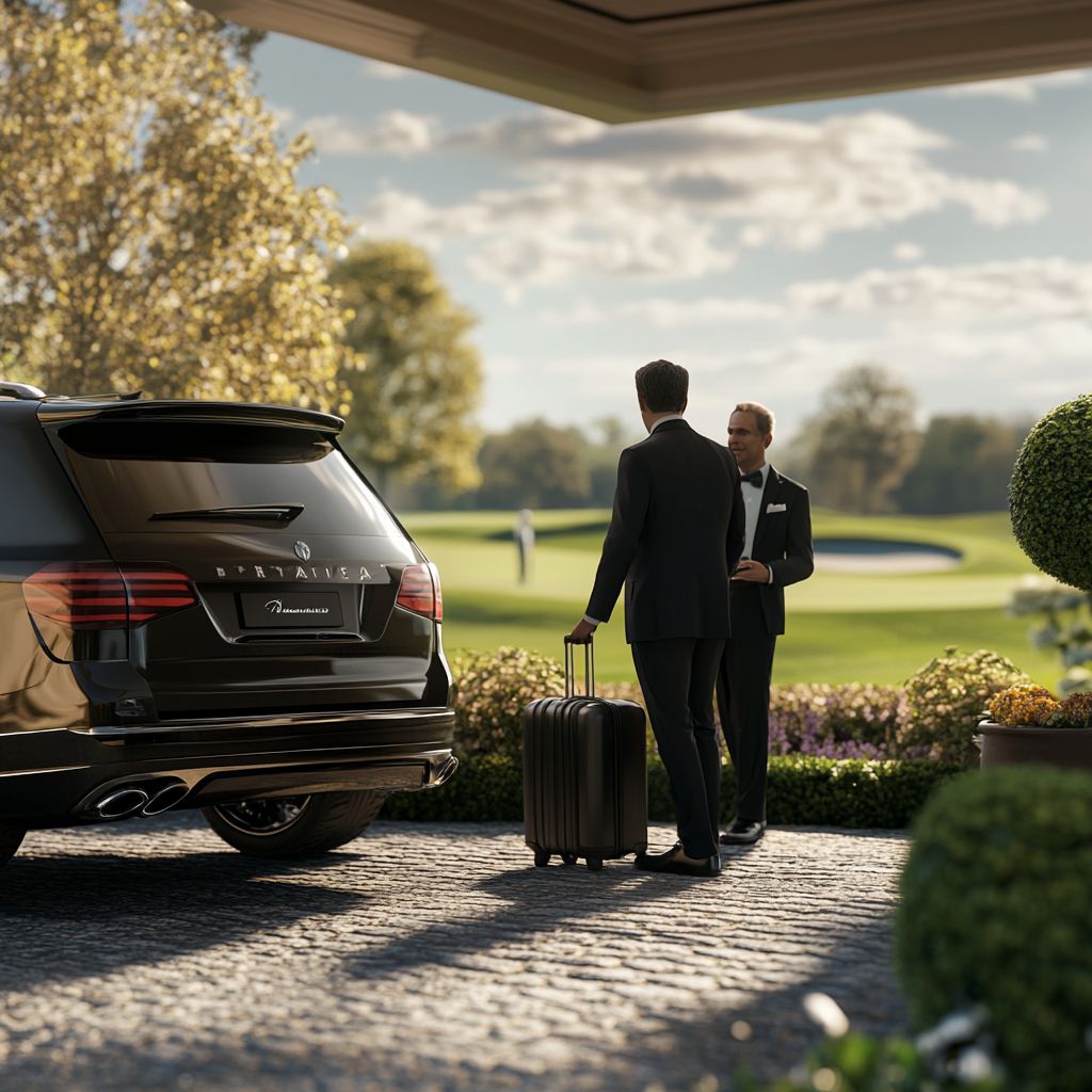 SeaTac airport shuttle service vehicle - professional ground transportation