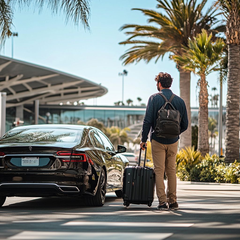 SeaTac airport shuttle service vehicle - professional ground transportation